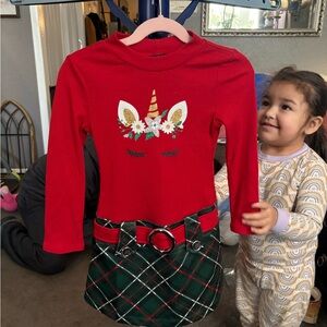 Zunie Red Ribbed dress